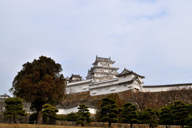 View of the Himeji Castle during the Winter Season Stock Image Image