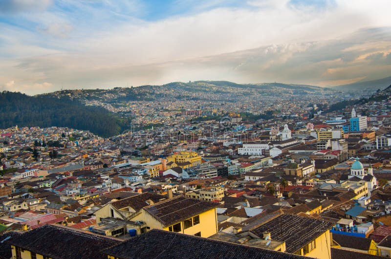 View of the Historic Center of Quito, Ecuador Stock Image Image of