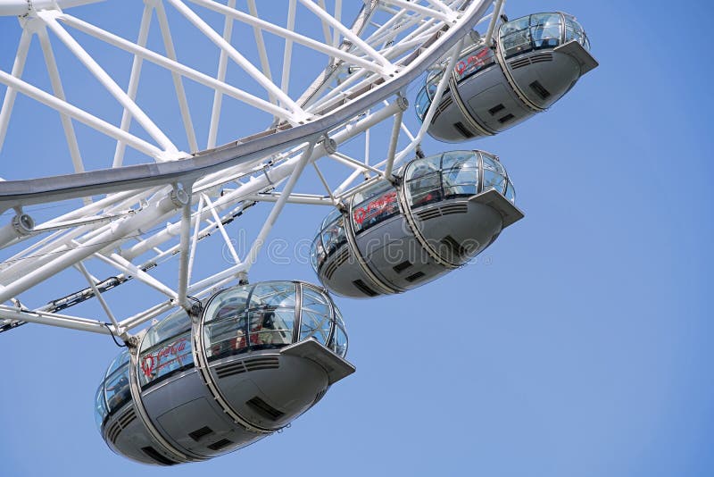 The view of the Iconic London Eye captured from directly below, including the wheel and supporting structure, 29th of September 20 stock photos The view of the Iconic London Eye captured from directly below, including the wheel and supporting structure, 29th of September 20 stock photos
