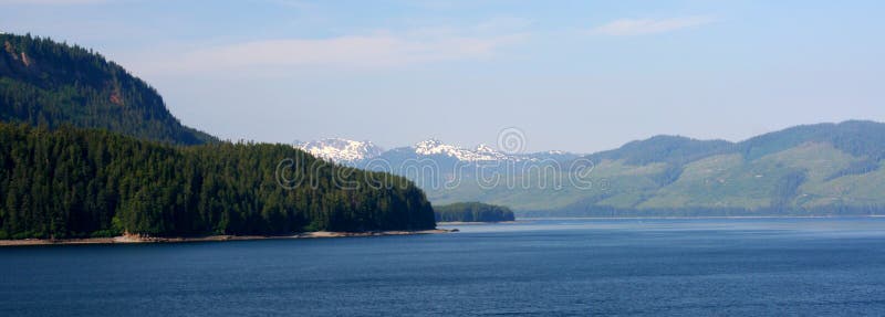 View of Icy Strait, Alaska