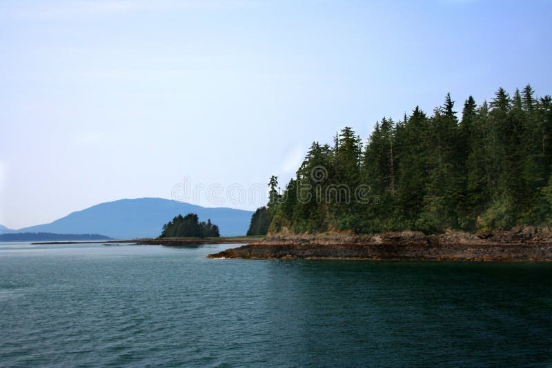 View of Icy Strait, Alaska