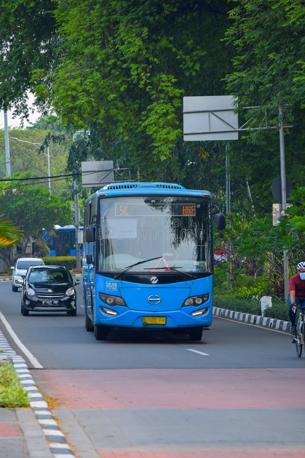 Bang bus in Jakarta