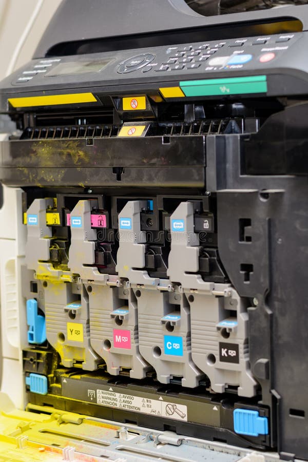 View of the Inner Life of a Laser Printer Stock Photo Image of