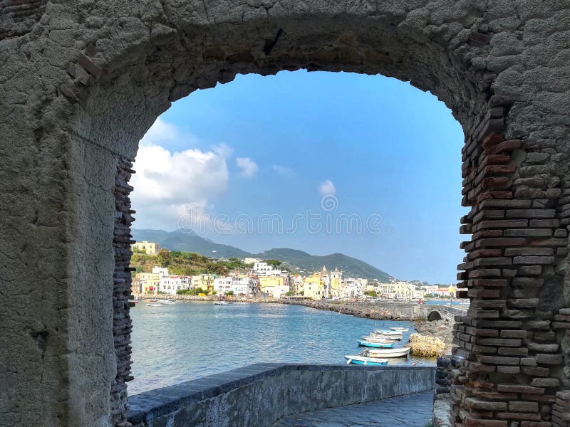 Panorama of Ischia port. Panorama of Ischia port