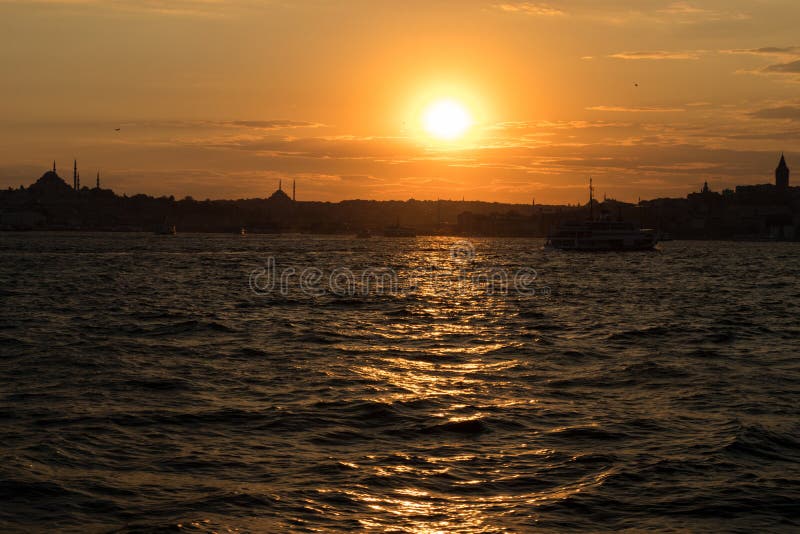 View of Istanbul Bosphorus from Kadikoy district of Istanbul Turkey stock photos View of Istanbul Bosphorus from Kadikoy district of Istanbul Turkey stock photos