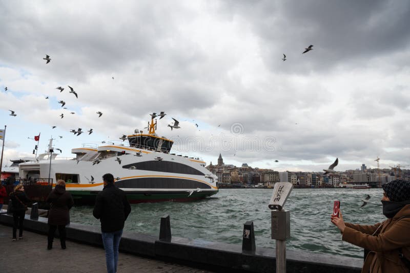 View of the Istanbul from the Sultanahmet District royalty free stock image