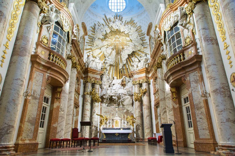 View of Karlskirche church, Vienna