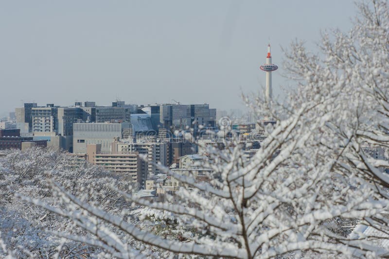 View of Kyoto City from Kiyomizu-dera temple. stock photography View of Kyoto City from Kiyomizu-dera temple. stock photography