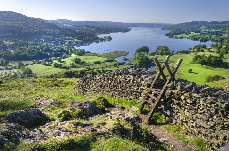 A view of Lake Windermere taken from just above Ambleside.