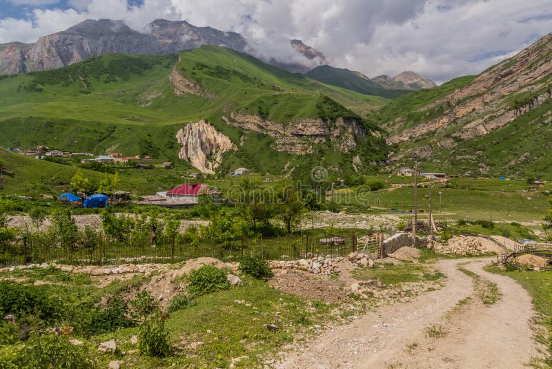 Road To Laza Village In Caucasus Mountains Azerbaij Stock Photo