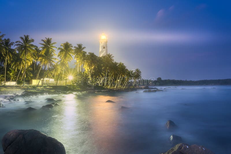 View of Lighthouse Dondra Matara, Sri Lanka Stock Photo Image of background, ocean 113725892