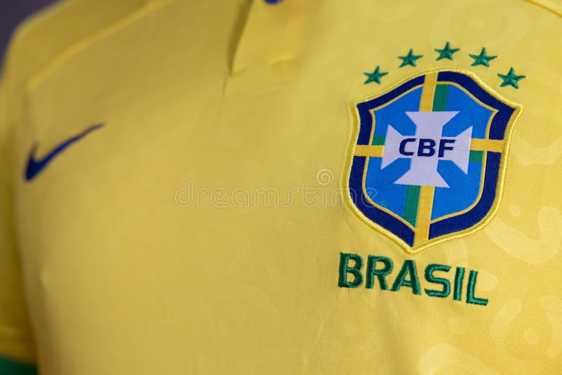 Brazil national football team logo hi-res stock photography and