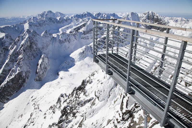 View from Lomnicky stit - peak in High Tatras