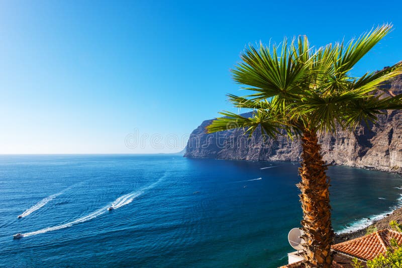 View of Los Gigantes cliff spain