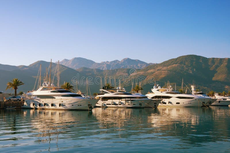 mega yacht marina porto montenegro