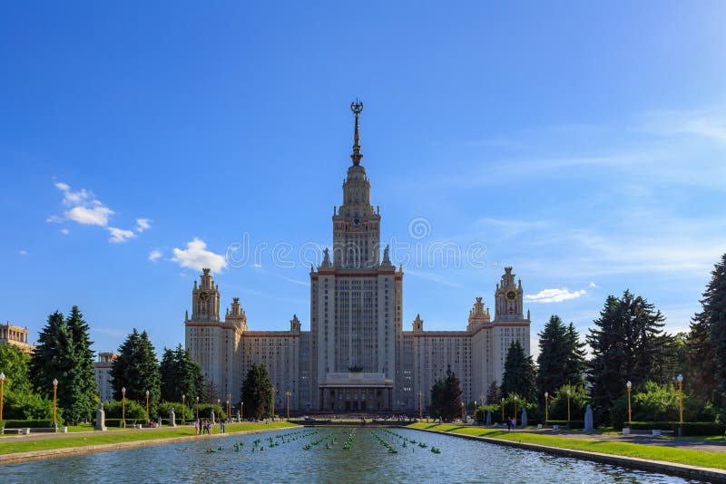 Мгу баку. Main building of Moscow State University.
