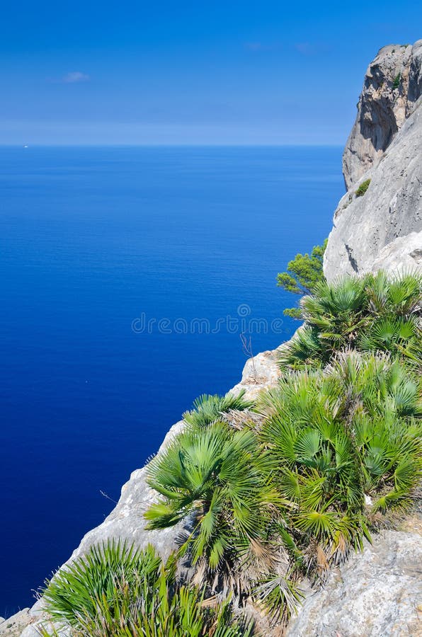 View for Majorca hill stock photos