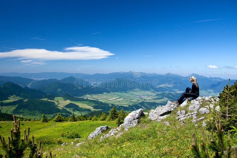 Pohľad na Malú Fatru na Slovensku