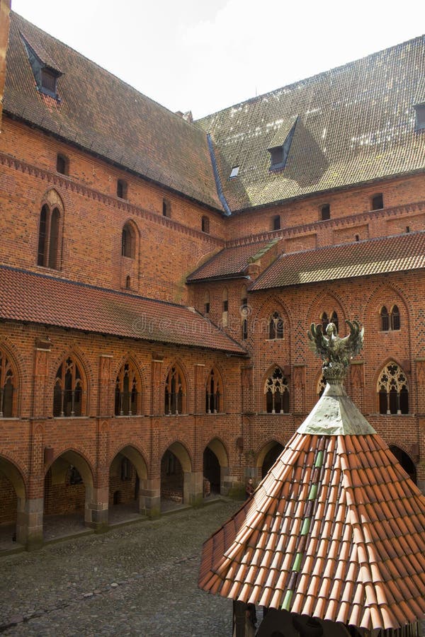 View of Malbork Castle - Stock image royalty free stock image