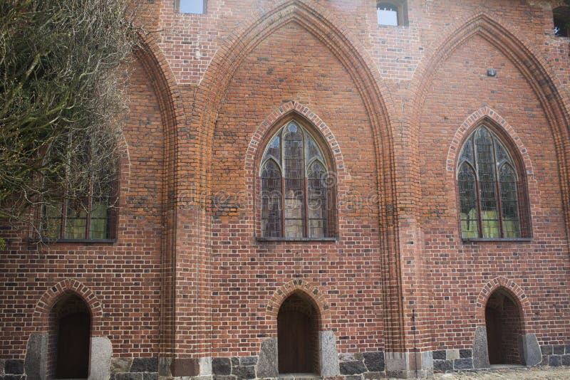View of Malbork Castle - Stock image royalty free stock images