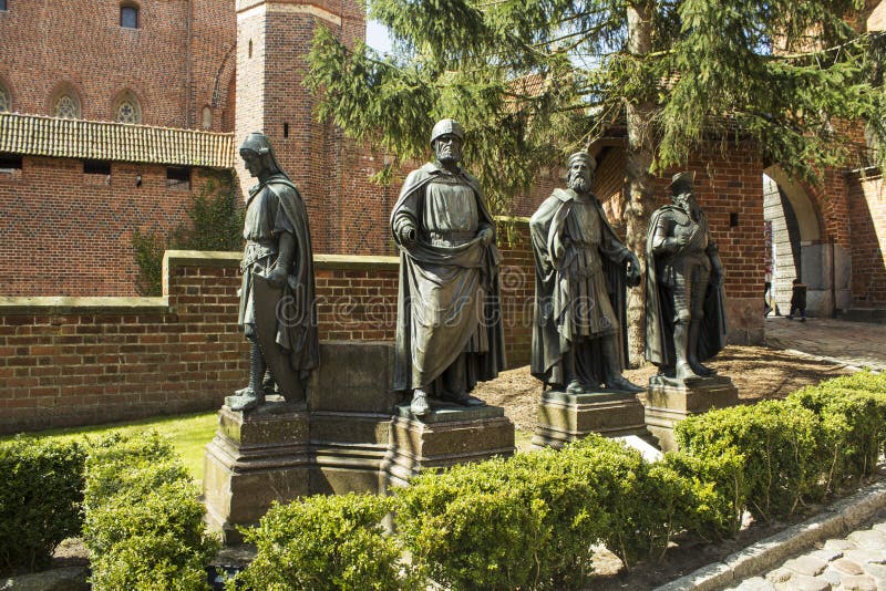 View of Malbork Castle - Stock image royalty free stock photo