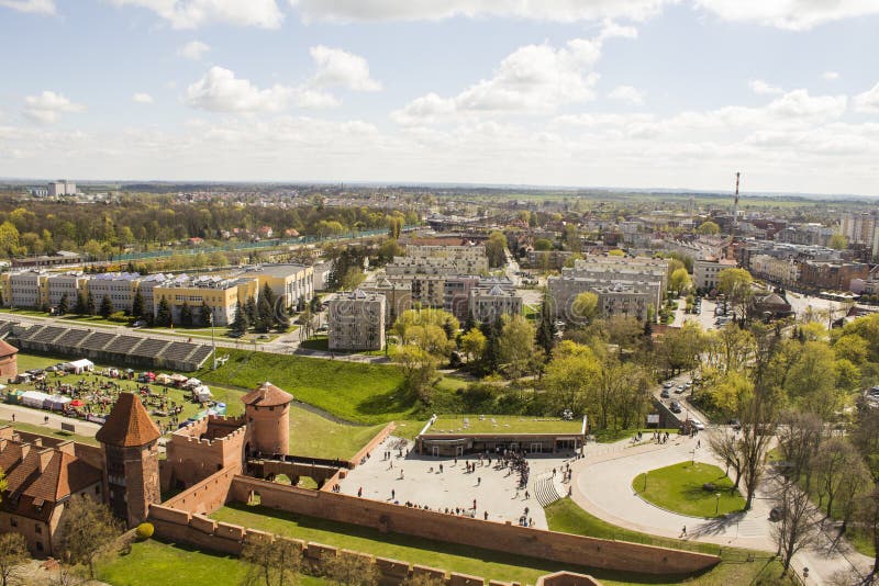View of Malbork Castle - Stock image royalty free stock image