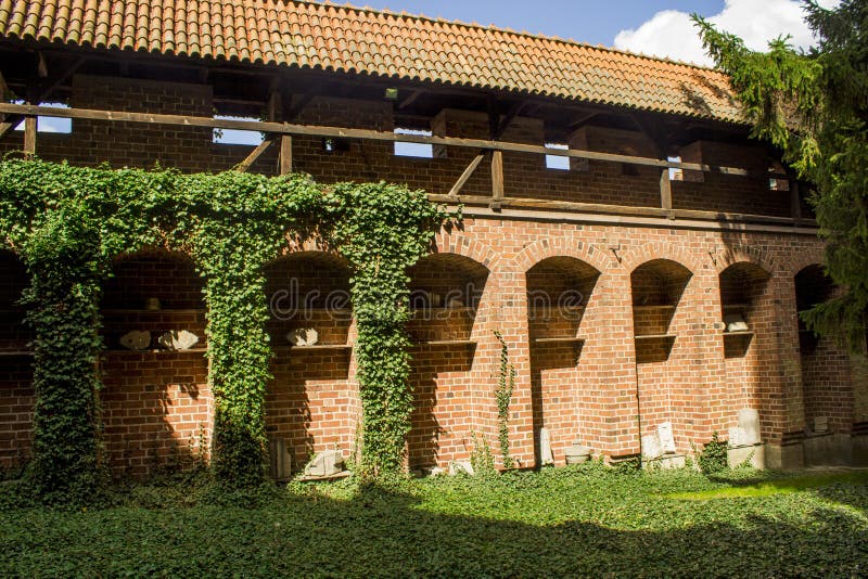 View of Malbork Castle - Stock image royalty free stock photo