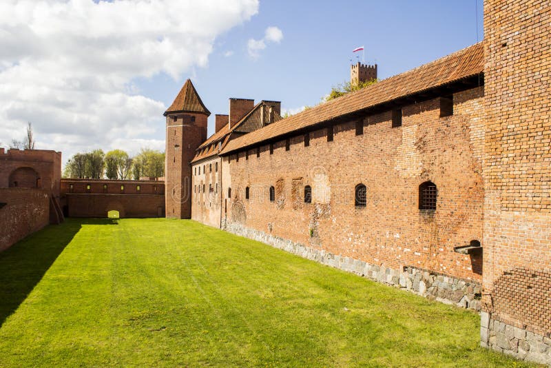 View of Malbork Castle - Stock image stock images