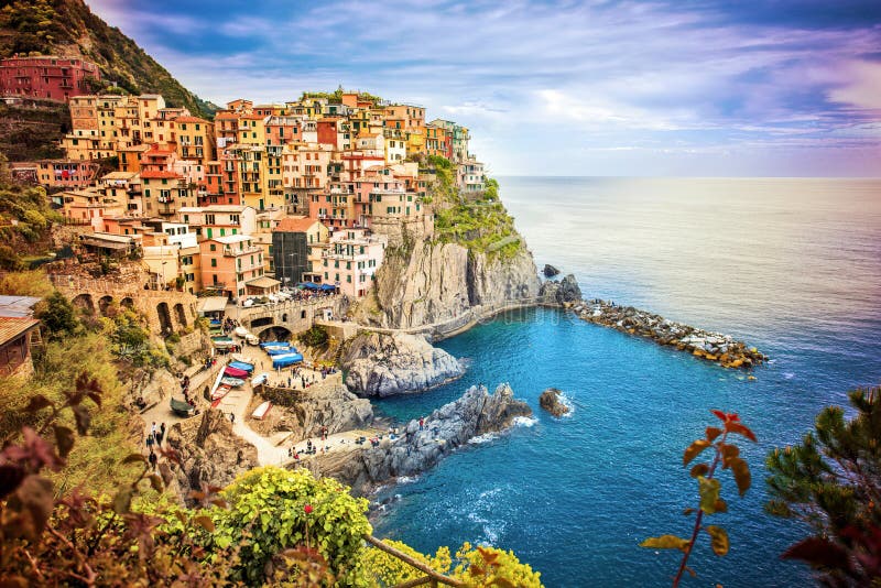 View of Manarola, Italy royalty free stock photo View of Manarola, Italy royalty free stock photo
