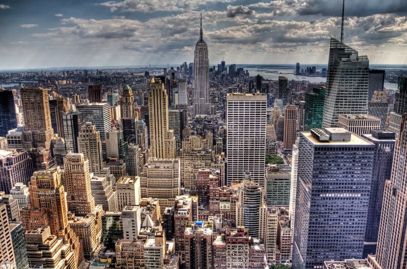 An aerial view over New York city royalty free stock photos An aerial view over New York city royalty free stock photos