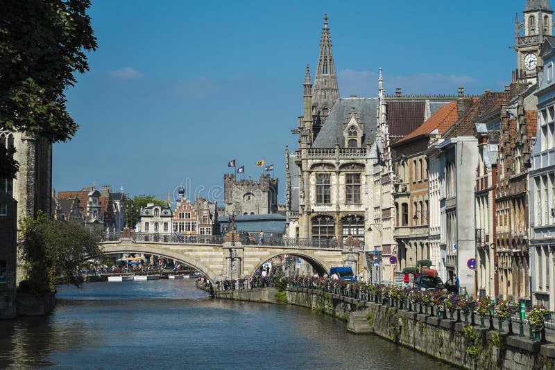 View of Medeival Ghent