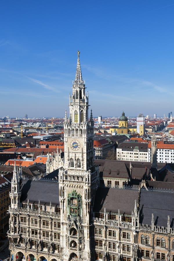 View of medieval Town Hall building