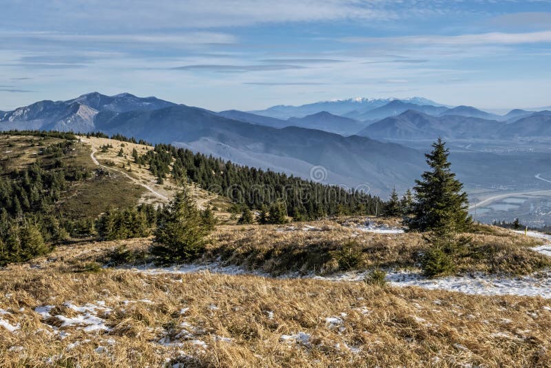 View from Mincol hill, Little Fatra mountains, Slovakia