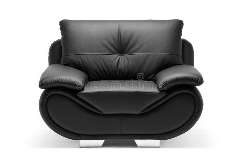 Leather Chair stock image. Image of single, armchair, sleek 1163879