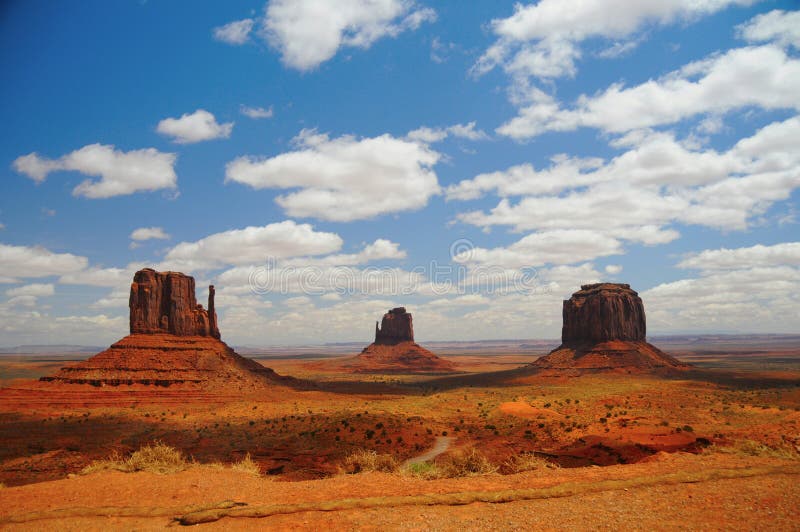 View of Monument Valley stock photo. Image of rock, orange - 23777796