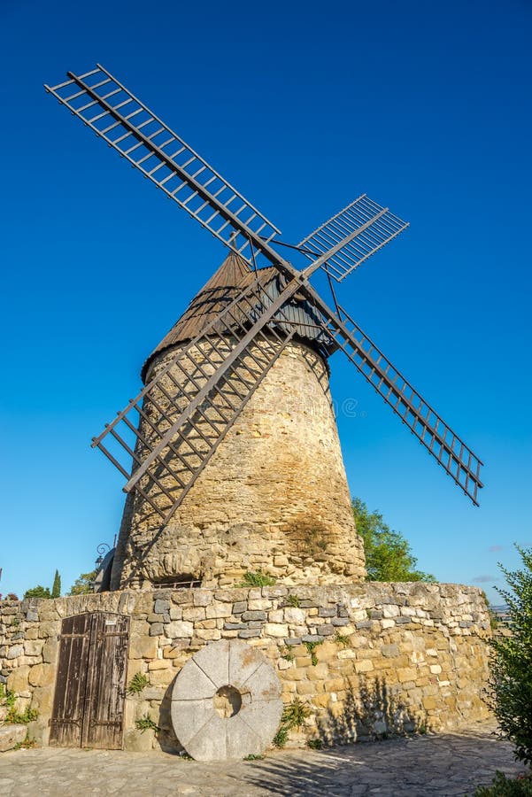 View at the Moulin Cugarel in Castelnaudary - France