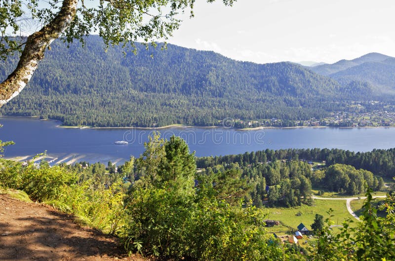 View from Mount on Lake Teletskoye