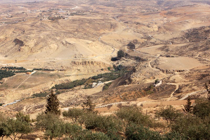 Download View from Mount Nebo stock image. Image of arabic, moses - 104375783