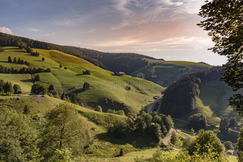 View of the Mountains Black Forest Stock Photo Image of cloud, black