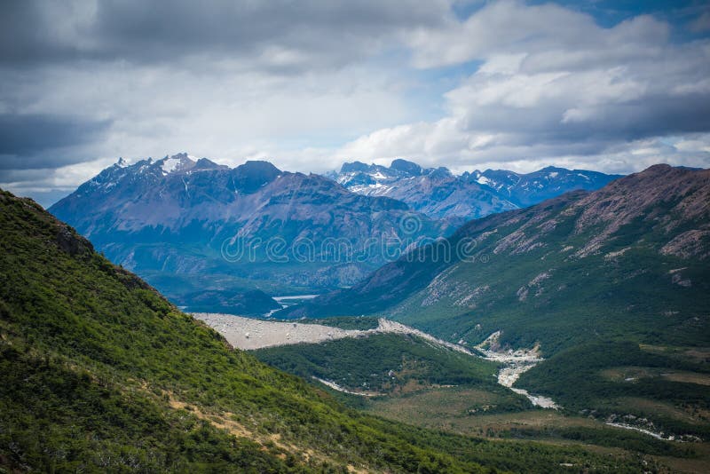 View of the Mountains and the Lowlands. Shevelev. Stock Photo - Image ...