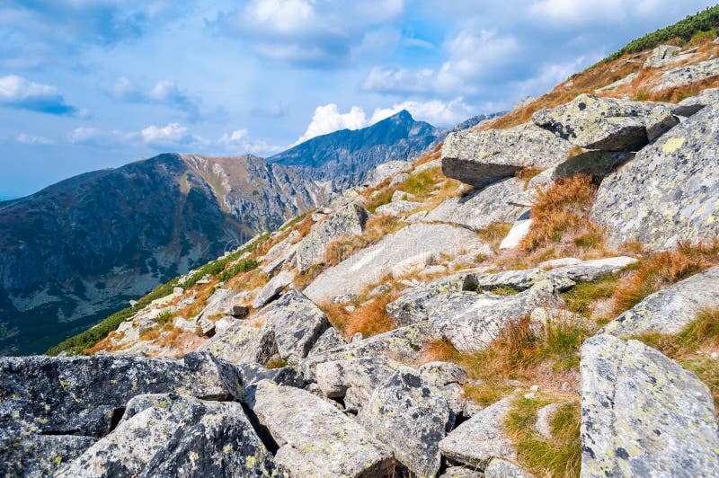 View of mountains from Solisko in High Tatras, Slovakia