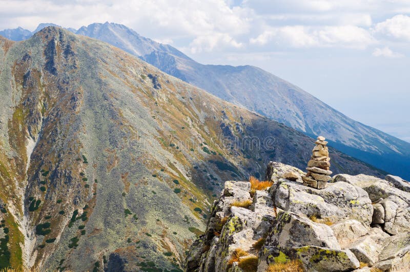 View of mountains from Solisko in High Tatras, Slovakia