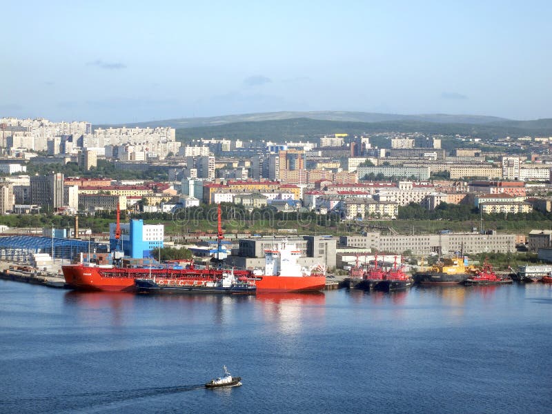 View of the Murmansk stock images View of the Murmansk stock images