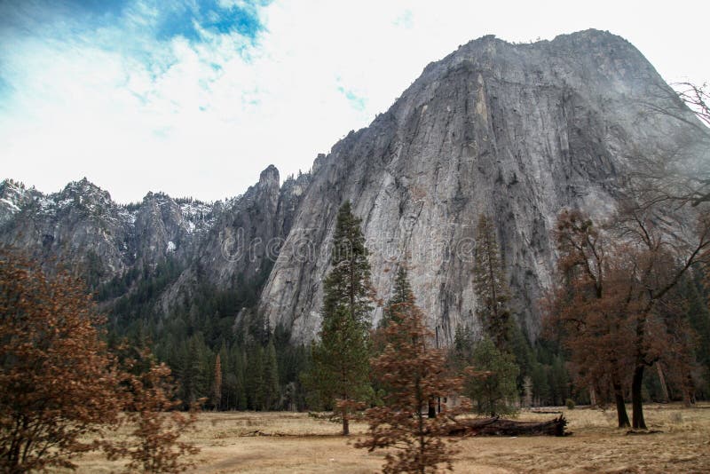 View Of Nature Landscape At Yosemite National Park In The Winterusa