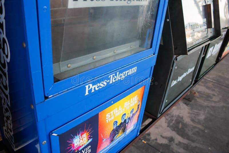 Press Telegram stock image