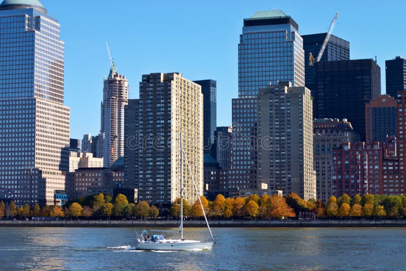 View in NYC stock image