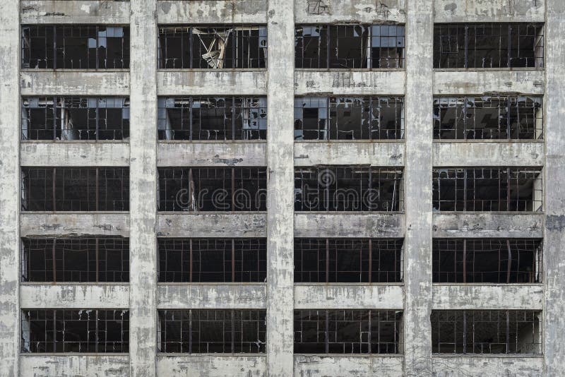 Old abandoned building in Detroit Michigan