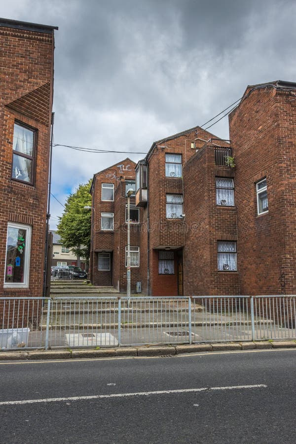 View of Old Buildings in the Center of Dublin, Ireland Editorial Stock