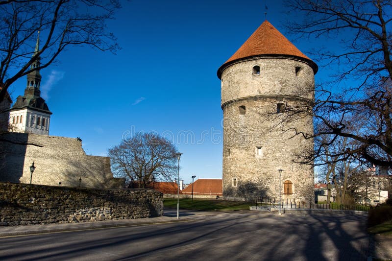 View on Old city of Tallinn. Estonia