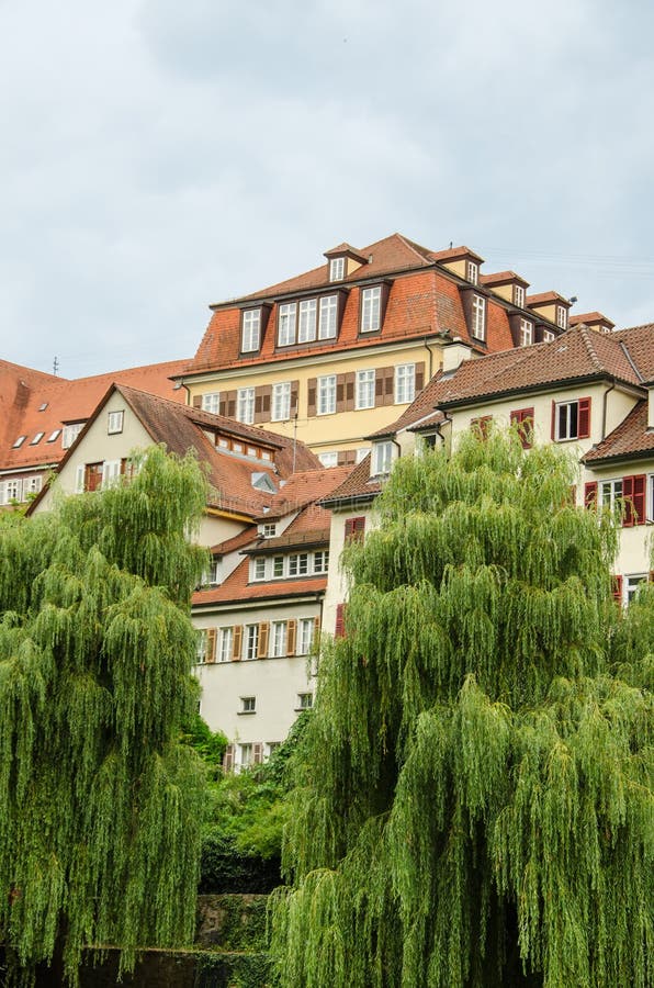 View of the Old Town of Tuebingen, Germany Stock Photo Image of